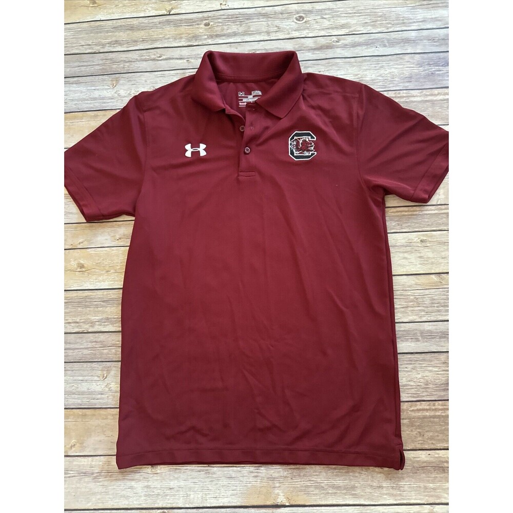 South Carolina Gamecock Under Armour Men's Maroon Polo Shirt